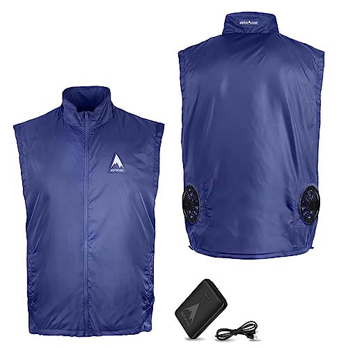 AlphaCool Cooling Fan Vest with 2 Fans for Men & Women – Personal Wearable Air Conditioner