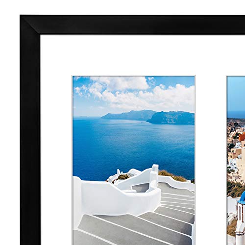 Americanflat 5x7 Double Picture Frame with Shatter-Resistant Glass - Fits Two 5x7 Photos or Use as One 11x14 Picture Frame...