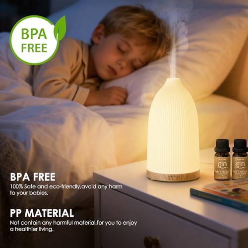SALKING Essential Oil Diffuser, 100ml Aromatherapy Diffusers with Adjustable Mist Mode Timer Setting, Ultrasonic Diffusers...
