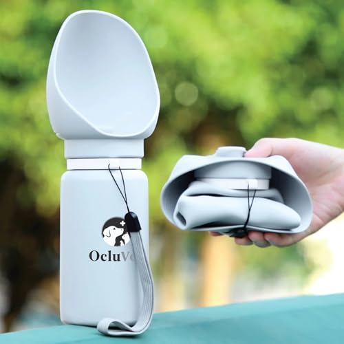 Ocluvet Portable Pet Water Bottle (Silicone 19 oz)
