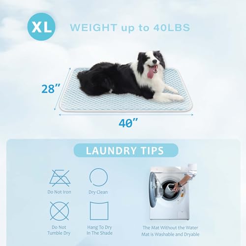 MICROCOSMOS Pet Cooling Mat & Sleeping Pad- Breathable Bubble Surface, EZ Clean. Keep Cooling for Pets, Kids and Adults in...
