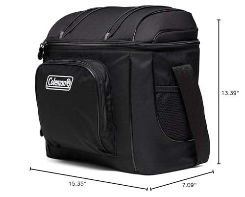 Coleman Chiller Insulated Soft Cooler, Leakproof 9/16/30 Can Cooler with 12+ Hour Ice Retention, Made with Recycled Materi...