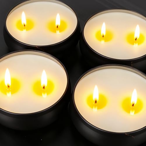 Mens Scented Candle Gift Set 4 Pack Men Candles for Home Scented, 24oz Soy Candle 240 Hour Mens Scented Candle Gift Set fo...