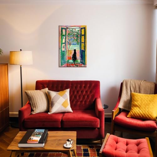 Henri Matisse Wall Art Prints Matisse Open Window Posters Colorful Aesthetic Pictures Modern Artwork Still Life Artwork Mu...