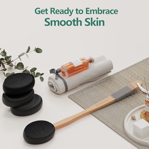 Svarvns Back Lotion Applicator with 4 Replaceable Pads, Lotion Applicator for Back Self Elderly, Women, Cream Medicine App...