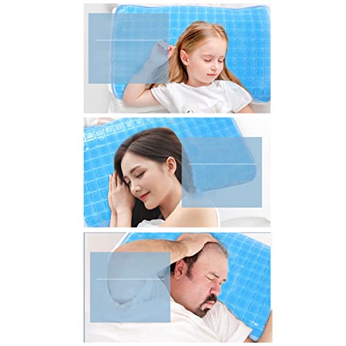 LIANGLIDE Cooling Gel Pillow, Chillow Cooling Pillow, Cooling Pad, Soft Flexible Foldable Cooling Mat, Chillow Pillow Cool...