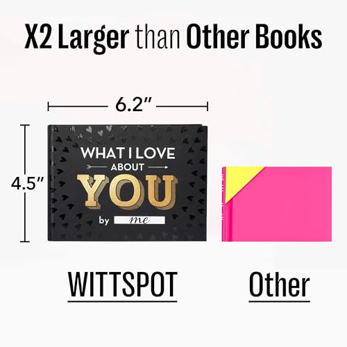 What I Love about You Book - Valentines Day Gifts for Him, Her - Fill-in-the-Blank Book for Men, Boyfriend, Husband, Wome...