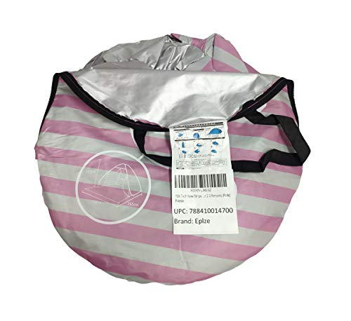 YBK Tech New Stripe Style Automatic Pop Up Beach Tent UV Protection Instant Portable Quick Cabana Sun Shelter for 2-3 Pers...
