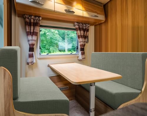 H.VERSAILTEX 100% Waterproof RV Dinette Cushion Covers Stretch Camper Cushion Slipcovers Anti-Slip Washable Seat Covers fo...