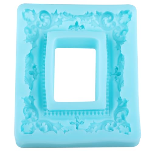YABONAN Photo Frame Fondant Molds Picture Frame Silicone Mold for Cake Decorating Cupcake Topper Chocolate Candy Gum Paste...