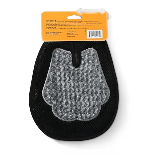 Wags & Wiggles Dual Sided Dog Grooming Glove with Rubber Paw - 2-IN-1 Grooming Tool for Brushing, Massaging, and Scrubbing...