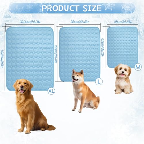 Dog Cooling Mat,2025 Upgrade Pet Cooling Mat for Dogs Cats,Summer Ice Silk Cool Mats & Sleeping Pad for Indoor or Outdoor,...