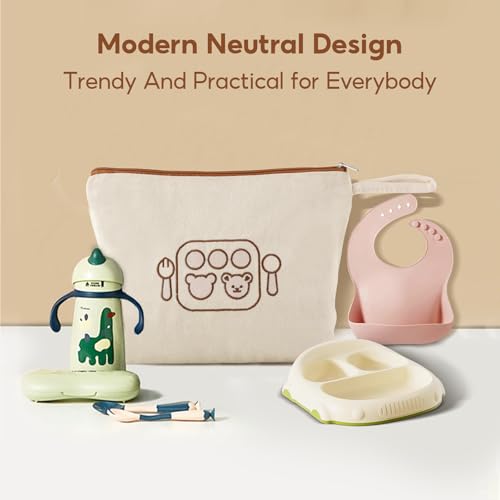 Mini Nomad 7PCs Diaper Bag Organizer Pouches for Baby Kids Travel Essential Storage, Large Waterproof and Zipped Baby Pack...