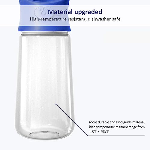 WePet Portable Dog Water Bottle with Food Container, 19 OZ + 6 OZ, Leak Proof Puppy Water Dispenser with Drinking Feeder f...