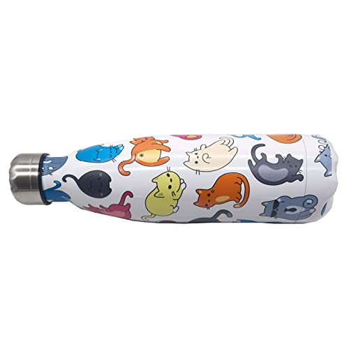 Makachen Cat Insulated Sport Water Bottles Stainless Steel Travel Mugs BPA Free Tumbler For Outdoor Camping Travel 20oz