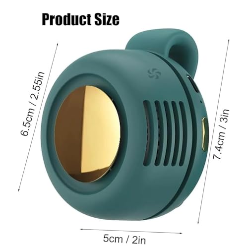 YAKINI Small Clip On Fan for Shirt, Portable Silent Mini Bladeless Electric Fans, 3-Speed Portable Mini Bladeless Fan Clip...