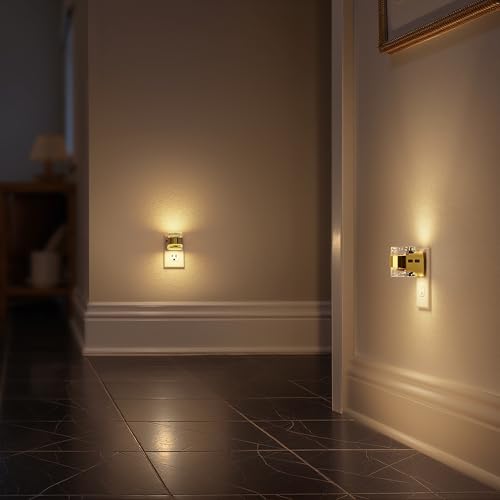 Briignite Night Light 2 Pack, Dimmable Night Lights Plug Into Wall with Bubble Design 3000K/4000K/5000K & 3 Brightness Lev...