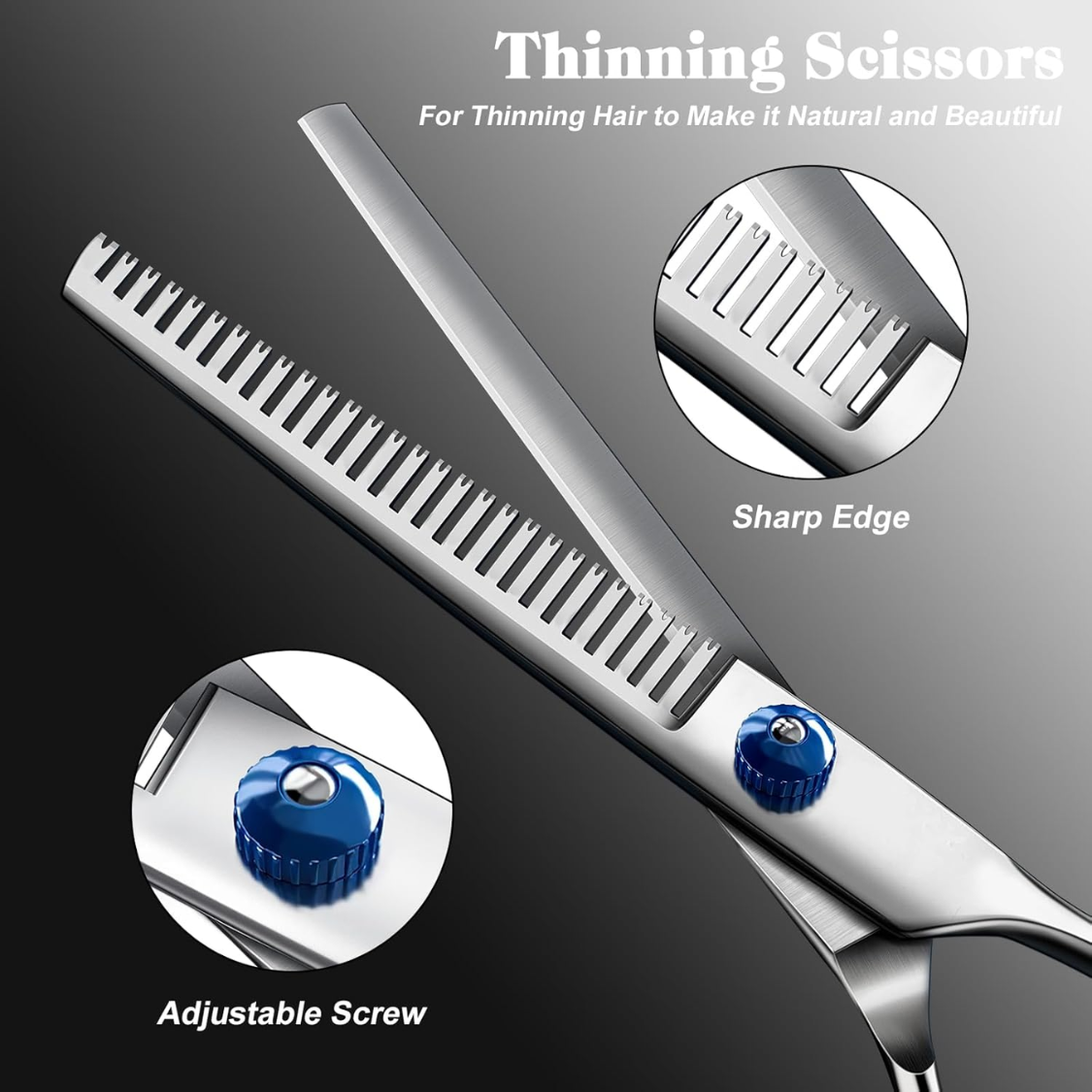 Professional 4 In 1 Dog Cat Grooming Scissors Kit With Safety Round Tips,Sharp