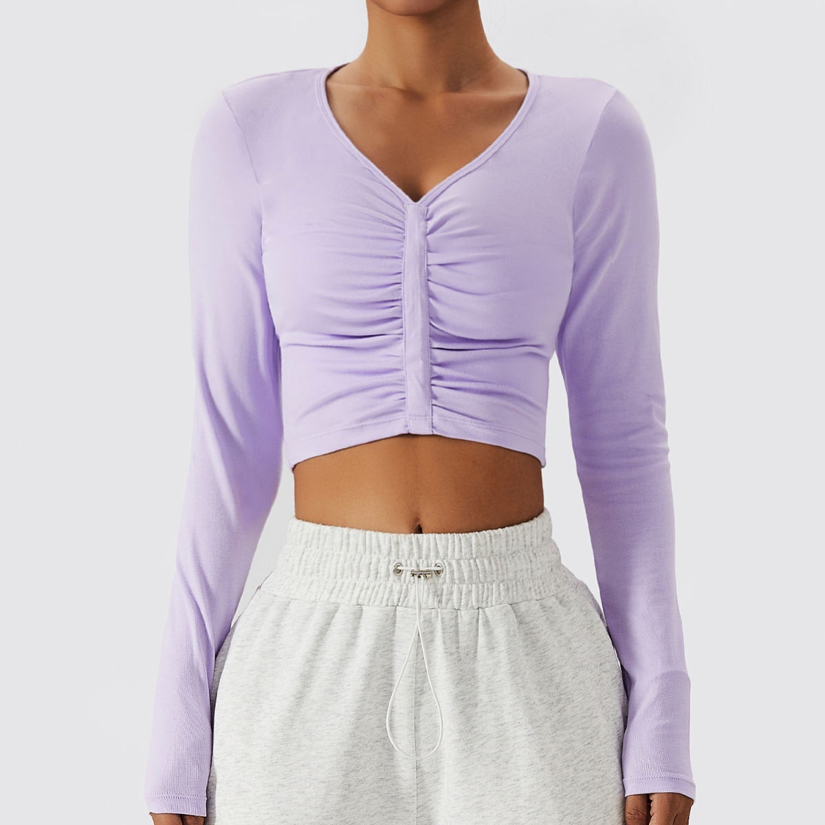 Ladies Tight Long Sleeve Yoga Clothes Cover Up Outdoor Sports