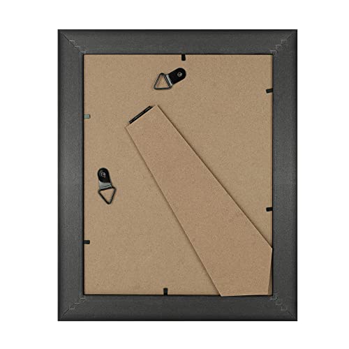 Golden State Art, 8X10 Ornate Finish Photo Frame, Silver Beige Color, Real Glass