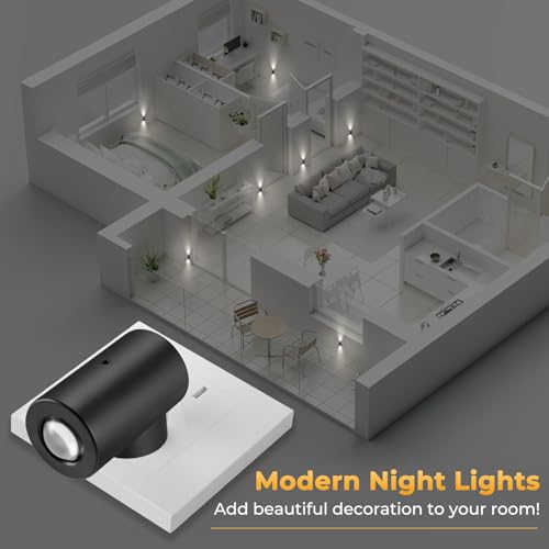 TSEXES LED Night Lights Plug into Wall,Dimmable Plug in Night Light,Dusk to Dawn,5000K Daylight,0-200LM Bright Nightlight ...