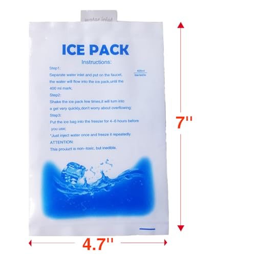 12Pcs Gel Ice Packs for Cooling Vest - Cold Packs for Ice Cooling Safety Vest, Reusable Ice Packs for Injuries Food Preser...