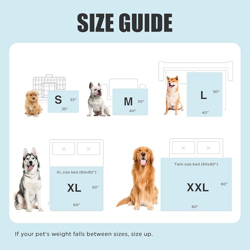 Tuiskusa Premium Cooling Blanket for Dogs Pet Cooling Pads Washable Pet Cool Mat for Cats Hot Weather Puppy Lightweight Th...