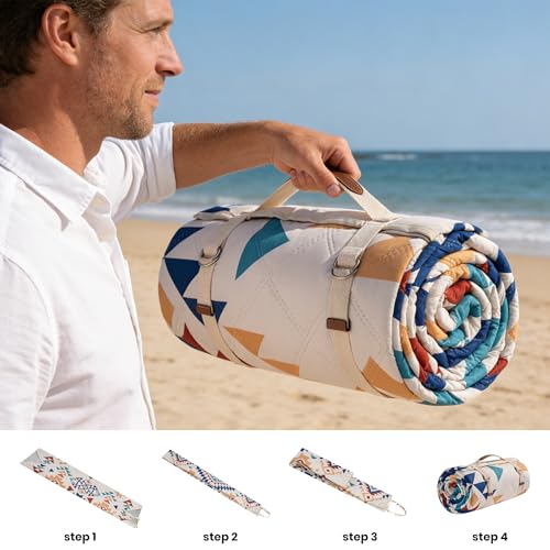 ALLBFENG 87 in * 87 in Waterproof Picnic Mat Picnic Blanket, Enlarged and Thickened Camping Mat, Larger Picnic Blanket, Su...