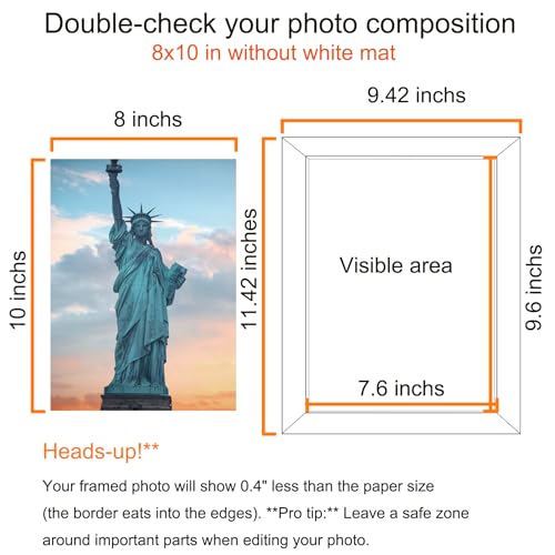 SESEAT 8x10 Picture Frame Rustic Brown, Display Pictures for Wall and Tabletop, 1 Pack