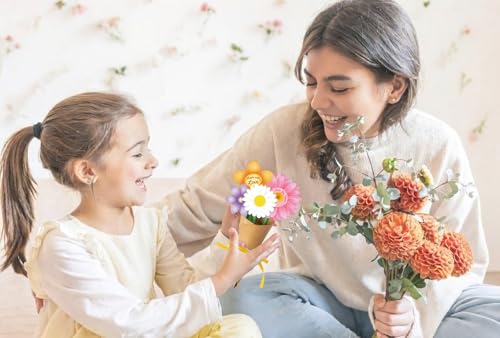 BDDYYI 28 Set Mother's Day Flower Bouquet DIY Kit Floral Paper Craft for Teacher Appreciation & Home Decor Thankful Gift f...