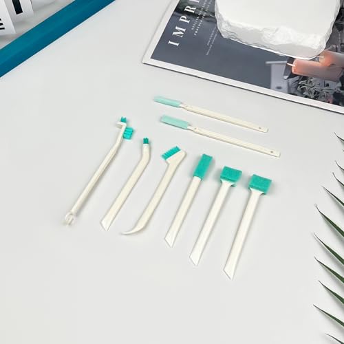 8-Piece Small Cleaning Brush Set for Tight Spaces, Mini Crevice Brushes for Household Use, Ideal for Humidifiers, Cup and ...