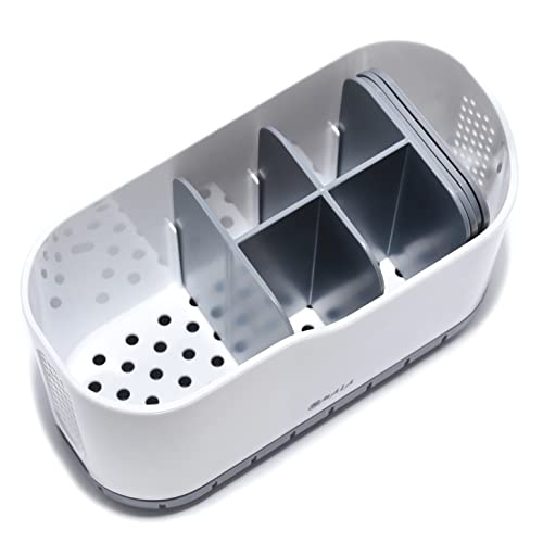 OMAIA Sink Caddy - Sink Organizer for Home, Kitchen, Wash Basin - Holder with Removable Dividers for Sponge, Brush, Toothb...