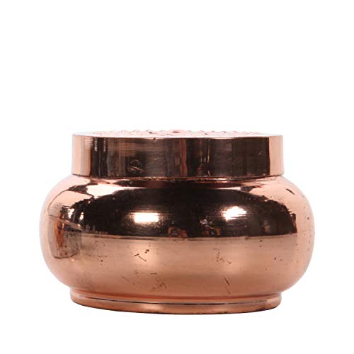 Hosley Rose Gold Wax Filled Candle with Lid, Afternoon Tea Fragrance, 6 OZ, Elegant Gifts for Women, Home Decor, Votive Ca...