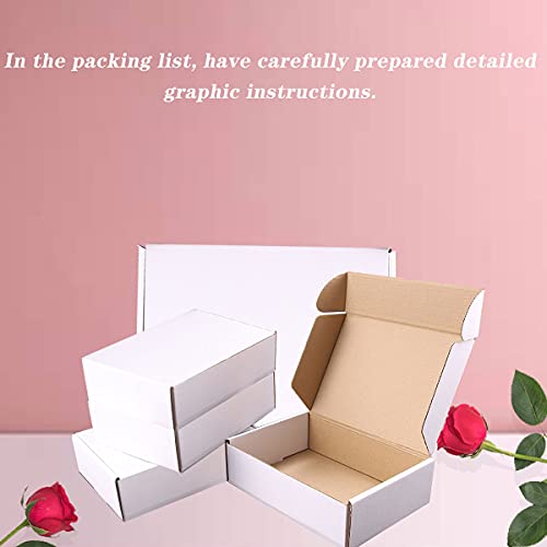 JIUZHOUXIN Shipping Boxes, 12''x9''x4'' Which is Anti-Impact Come with Exquisite Sealing Label.Suitable E-Commerce Packagi...