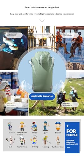 MOWYEE Unisex Cooling Vest with Dual 3-Speed Fans Lightweight USB-Powered Workwear for Summer Outdoor Work/Sports