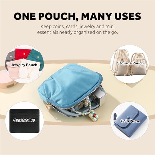 Lumayina Velvet Travel Jewelry Pouch, 2-in-1 Clamshell Case with Detachable Insert, Portable Travel Jewelry Organizer with...