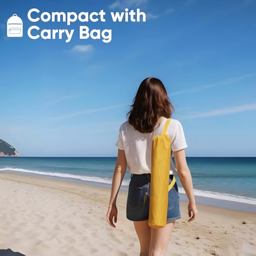 Sekey Portable Beach Chair, Lightweight Camping Chair with Carry Bag, Low Folding Beach Chair for Adults, Compact Ourdoor ...