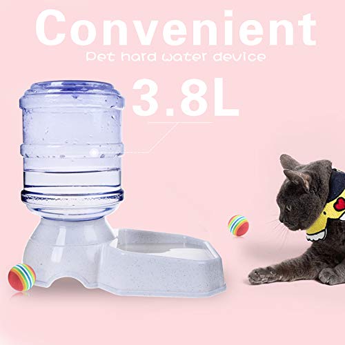 Pet Water Dispenser Station - 1 Gal Replenish Pet Waterer for Dog Cat Animal Automatic Gravity Water Drinking Fountain Bot...