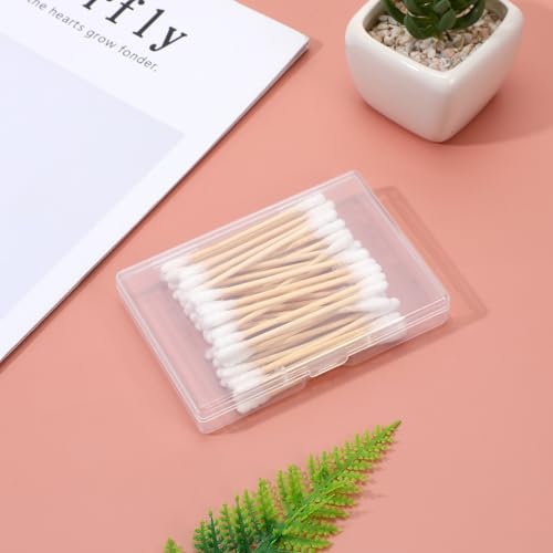 Gjinxi 4 Pcs Portable Travel Cotton Pad Holder, Bathroom Vanity Countertop Storage Organizer, Travel Qtips Case, Cosmetic ...