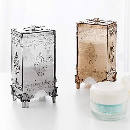 Modern Translucent Desktop Makeup Organizers Cosmetic Storage Cotton Pad Dispenser Container Holder Plastic Makeup Remover...