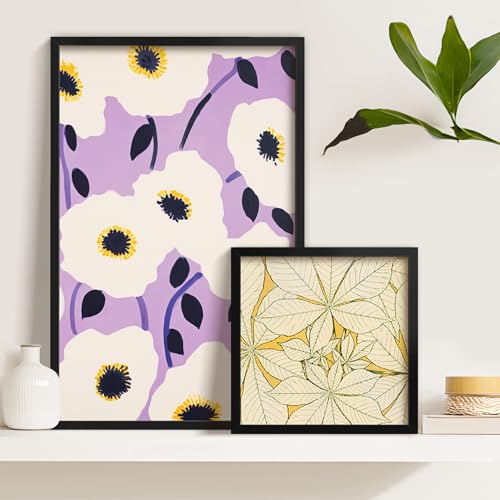 LaVie Home 11x17 Picture Frame 2 pack, Display Pictures 11 x 17 Poster Frame, 11x17 Black Photo Frame with HD Plexiglass, ...
