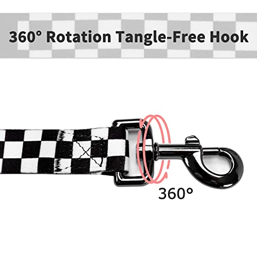Ihoming Puppy Collar and Leash Set for Daily Outdoor Walking Running Training, Chess Board Design for Extra Small Boys Gir...
