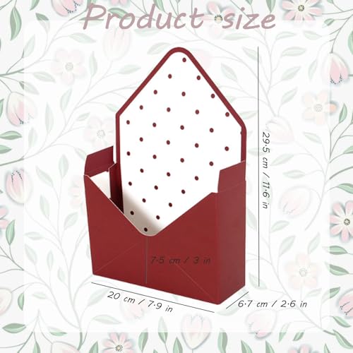 Florist Bouquet Envelope Boxes Mixed Style Flower Bouquet Packaging Gift Paper Boxes Gift Wrapping Envelope Handbag for Va...