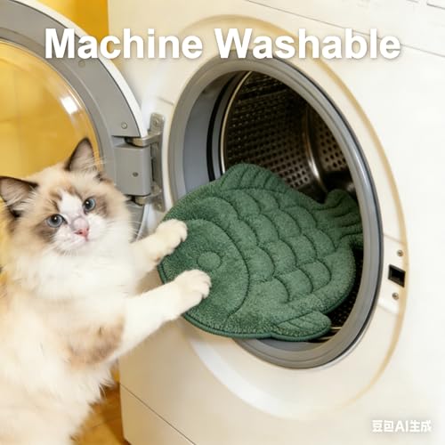Zabplox Cooling Cat Bed, Breathable Summer Mat for Kittens & Cats, Machine-Washable Cushion Calming Bed for Persian, Siame...