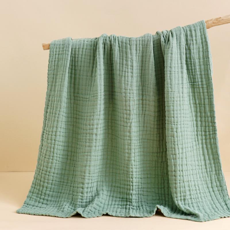 Childrens Plain Six-Layer Gauze Bath Towel