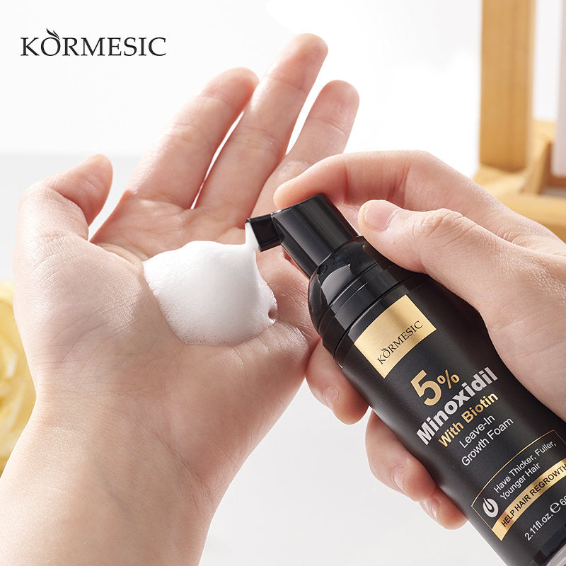 KORMESIC Five Percent Minoxidil Hair Wash Free Foam 60ml