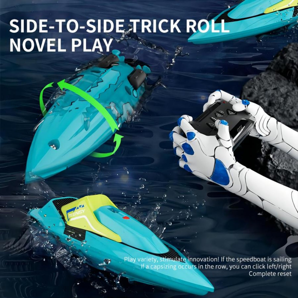 S5 Remote Control Boat For Swimming Pools And Lakes, 2.4GHz 20 MPH Racing Boat, Rechargeable Battery, Low Battery Alarm, Gifts For Boys And Girls, Logistics Sent Randomly By GOFO,USPS,UNI,UPS