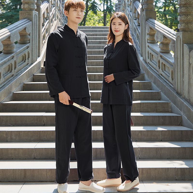 Cotton And Linen Clothes Loose-clothes Practice Yoga Suit