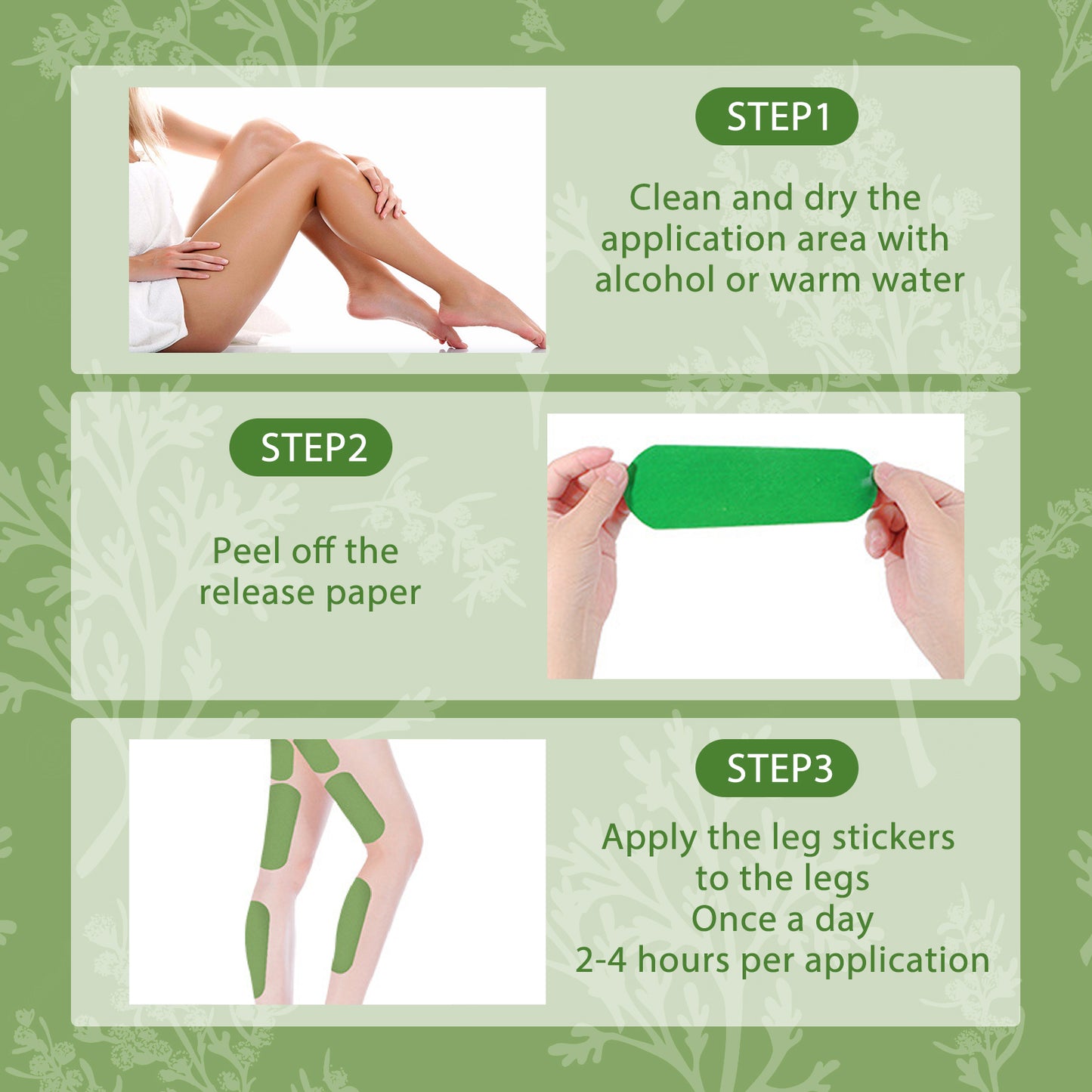 South Moon Wormwood Lower Body Treatment Patch, Leg Muscle Lift Stick Slouch Shape Thighs To Create Tight Legs