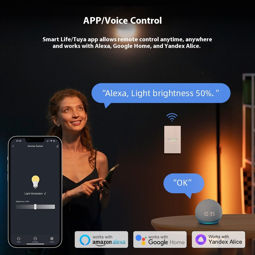 Graffiti Smart WiFiZigBee Touch Dimming Panel